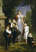 Francois Pascal Simon Gerard Portrait de la marechale Lannes et ses enfants